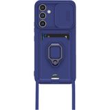 Marsilyan Mey Ithalat® Samsung Galaxy A25 5g Kılıf Zuma Kartvizitli Yüzüklü Silikon - Lacivert - 1 - Renkli
