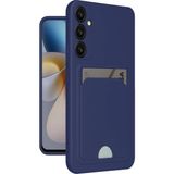 Marsilyan Mey Ithalat® Samsung Galaxy A35 5g Kılıf Kelvin Kartvizitli Silikon - Lacivert - 1 - Renkli