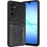 Marsilyan Mey Ithalat® Samsung Galaxy A57 5g Sara Kartvizitli Deri Kılıf - Siyah - 1 - Renkli