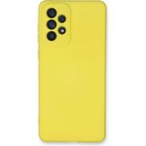 Marsilyan Mey Ithalat® Samsung Galaxy A73 5g Kılıf Nano Içi Kadife Silikon - Sarı - 1 - Renkli