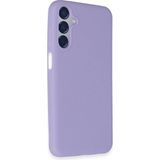 Marsilyan Mey Ithalat® Samsung Galaxy M15 Kılıf First Silikon - Lila - Renkli