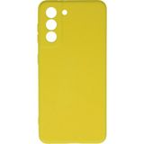 Marsilyan Mey Ithalat® Samsung Galaxy S21 Kılıf Nano Içi Kadife Silikon - Sarı - Renkli