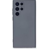 Marsilyan Mey Ithalat® Samsung Galaxy S22 Ultra Kılıf Nano Içi Kadife Silikon - Gri - 1 - Renkli