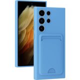 Marsilyan Mey Ithalat® Samsung Galaxy S24 Ultra Kılıf Kelvin Kartvizitli Silikon - Mavi - 1 - Renkli