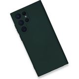 Marsilyan Mey Ithalat® Samsung Galaxy S24 Ultra Kılıf Nano Içi Kadife Silikon - Koyu Yeşil - 1 - Renkli