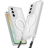 Marsilyan Mey Ithalat® Samsung Galaxy S25 Plus Kılıf Enka Magsafe Silikon Kılıf - Şeffaf - 1 - Renkli