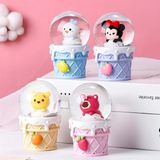 Marsilyan Mickey Mouse Işıklı Kar Küresi 9 cm ALK3111 - Renkli