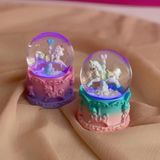 Marsilyan Mini Boy Işıklı Unicorn Kar Küresi - Renkli