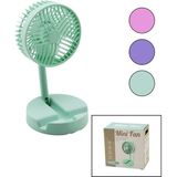 Marsilyan Mini Fan W-1630-A SDR-B07 M.üstü Vantilatör USB Şarjlı Katlanır Fan=12.5cm - Ayak=12.5cm 180