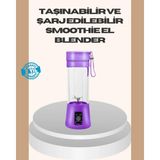 Marsilyan Mini Taşınabilir Blender 380ML USB Şarjlı Detoks Smoothie Hazırlayıcı - Çok Renkli