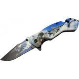 Marsilyan Mtech 4 23 4 Air Force Kurtarma / Kamp Çakı 20CM - Yarı Otomatik, Kemerlikli, Cam Kırma ve Ip Kesme Aparatlı - 1