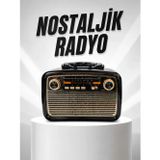 Marsilyan Müzik Kutusu Bluetooth Bağlantılı El Fenerli Nostaljik Tasarım Radyo