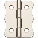 Marsilyan Nikel 100 Adet Papatya Menteşe Düz 36X24 mm - Dekoratif Çerçeve Fener Sandık Kutu Menteşesi - Renkli - standart