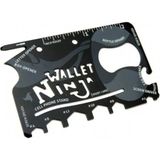 Marsilyan™- Ninja Wallet Survival Acil Durum Kiti / Kartı - 18 In 1 - Renkli - standart