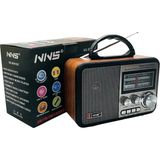 Marsilyan Nns NS-8897 Orta Boy Retro, Nostaljik, Ahşap Tasarım Radyo (K95) - Renkli