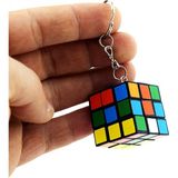 Marsilyan Nostaljik Zeka Küpü Sihirli Mini Rubik Anahtarlık - Renkli - standart