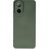 Marsilyan™- Oppo A38 Kılıf Nano Içi Kadife Silikon - Koyu Yeşil