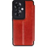 Marsilyan™- Oppo Reno 11F Kılıf Flip Cover - Kırmızı