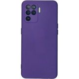 Marsilyan™- Oppo Reno 5 Lite Kılıf Nano Içi Kadife Silikon - Mor