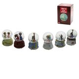 Marsilyan ORTA BOY - 8CM PİLLİ - IŞIKLI MÜZİKLİ KAR KÜRESİ CAM İNSAN FİGÜRLÜ - DESEN MİX RENKLİ