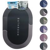 Marsilyan™- Oval - Mat Renkler 38X58CM Su Emici - Sihirli Banyo Paspası Elastik BX40 - Renkli - standart
