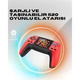 Marsilyan P5 Mini Retro Oyun Konsolu – Tak-Çalıştır, 520 Hazır Oyun, Portatif Kullanım