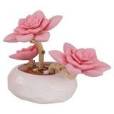 Marsilyan™- P655064 Panlos Pembe Nilüfer Sukulent Model 82 Parça Block Oyuncak