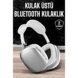 Marsilyan P9 Air Max Kablosuz 5.0 Mikrofonlu Bluetooth Kulaklık Beyaz Yüksek Ses Kaliteli - MCT8343-2669 - 1