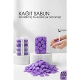 Marsilyan Parfümlü Elde Eriyen Kağıt Sabun - 500 Lü Paket Sihirli Sabun – Hijyenik Seyahat Kutusu - Renkli - standart