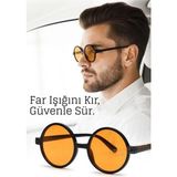 Marsilyan Parlama Önleyici Gece Sürüş Görüş Gözlüğü Sis Far Işık Önleyici Anti-Fog Gözlük - Çok Renkli