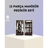 Marsilyan Paslanmaz Çelik Çok Fonksiyonlu 12 Manikür Seti Ieg