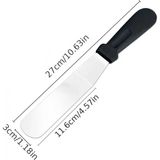 Marsilyan- Paslanmaz Çelik L Tipi Pastacı Spatulası - Renkli - standart