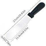 Marsilyan- Paslanmaz Çelik L Tipi Pastacı Spatulası - Renkli - standart