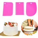Marsilyan Pasta Hamur Şekillendirici Spatula Kesici Kazıyıcı Dekoratör Set (K95) - Renkli - standart