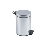 Marsilyan Pedallı 3lt Krom Metal Çöp Kovası (4940) - Renkli