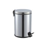 Marsilyan Pedallı 5lt Krom Metal Çöp Kovası (5224) - Renkli