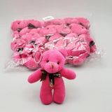 Marsilyan Peluş Ayıcık Anahtarlık Pembe - Renkli