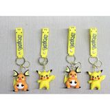 Marsilyan- Pikachu Raichu Silikon Anahtarlık - Renkli - standart