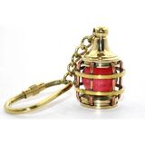 Marsilyan Pirinç Kırmızı Gaz Lambası Tasarımlı Anahtarlık - Renkli - standart