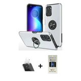 Marsilyan™- Poco F3 Kılıf Odak Form Prime - Siyah 5D Hayalet Cam Ekran Koruyucu + Kamera Lens Koruma Cam - Sf