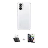Marsilyan™- Poco F3 Kılıf Zirve Doku - Şeffaf Temperli Cam Ekran Koruyucu + Kamera Lens Koruma Cam - Sf