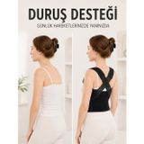Marsilyan Postür Dik Duruş Korsesi Sırt Destekli Ayarlanabilir Lastikli Bel Korsesi