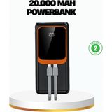 Marsilyan Powerbank 20000 Mah 22.5W Hızlı Şarjlı ve Kompakt Çoklu Kablo Çıkışlı - Renkli - standart