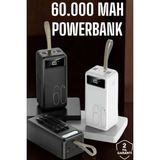 Marsilyan Powerbank 60.000 Mah Dijital Göstergeli 4 Portlu Taşınabilir - Çok Renkli