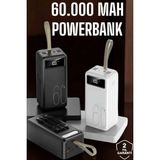 Marsilyan Powerbank 60.000 Mah Dijital Göstergeli 4 Portlu Taşınabilir - Renkli - standart