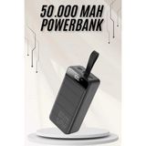 Marsilyan Powerbank Çoklu Şarj Girişi 50.000 Mah Taşınabilir Dijital Göstergeli - Renkli