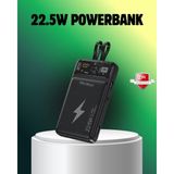 Marsilyan Powerbank Dahili Ekranlı 10000 Mah Çift Kablolu - Çok Renkli