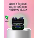 Marsilyan Powerbank Özellikli Bluetooth 5.1 Kulaklık Oyun ve Müzik Için - --