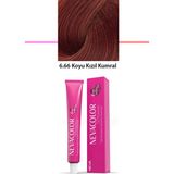 Marsilyan Premium 6.66 Koyu Kızıl Kumral - Kalıcı Krem Saç Boyası 50 G Tüp