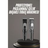 Marsilyan- Pro Şarjlı Saç Sakal Tıraş Makinesi Ense Kesme Makinesi Lazer Öncesi Kısaltma - Renkli - standart